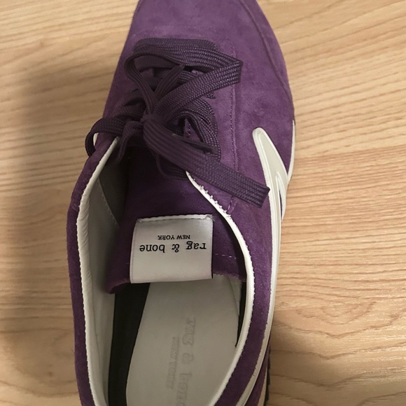 Rag and Bone Retro Runner Suede Violet size 39 - Picture 3 of 5